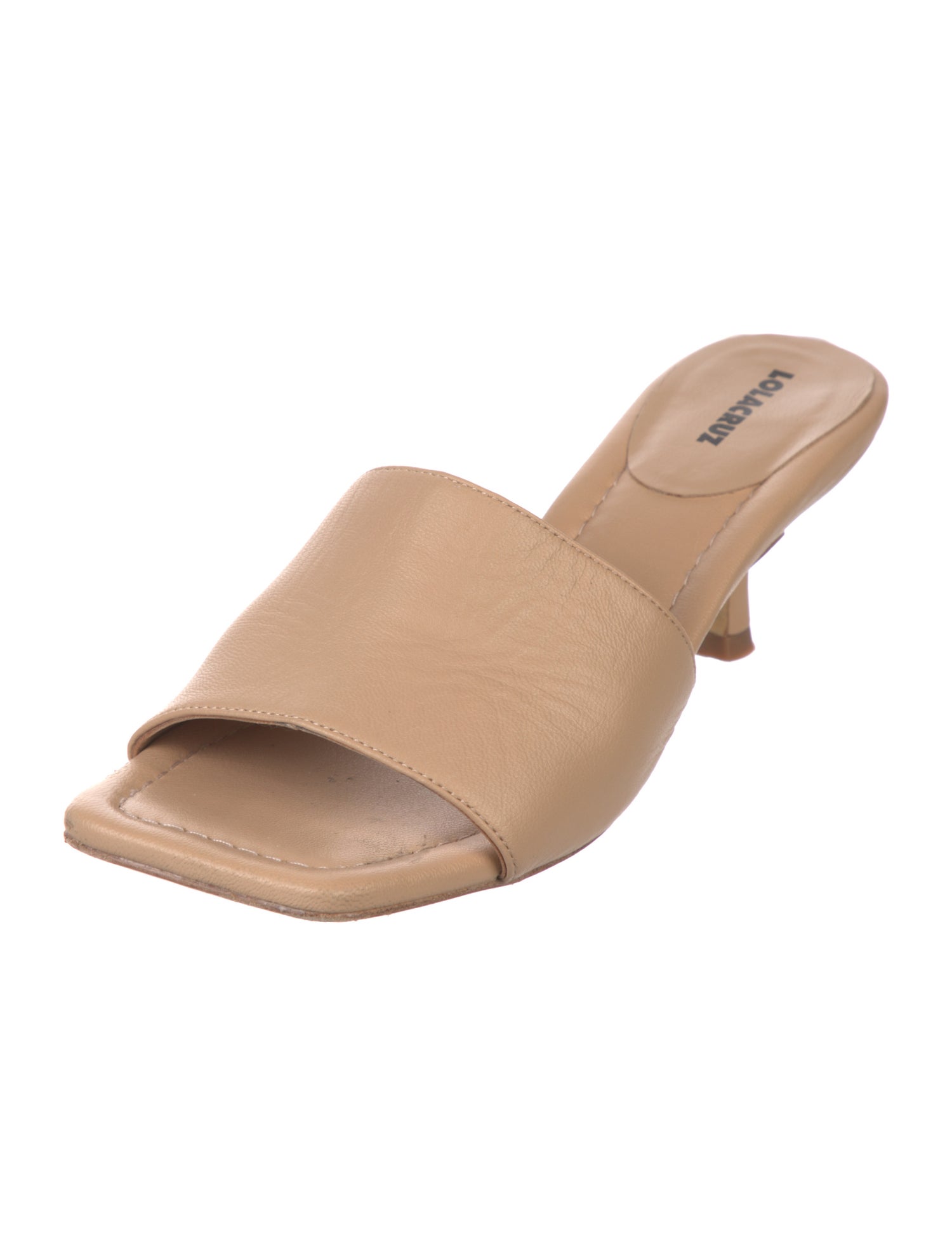 Lola Cruz Leather Slides