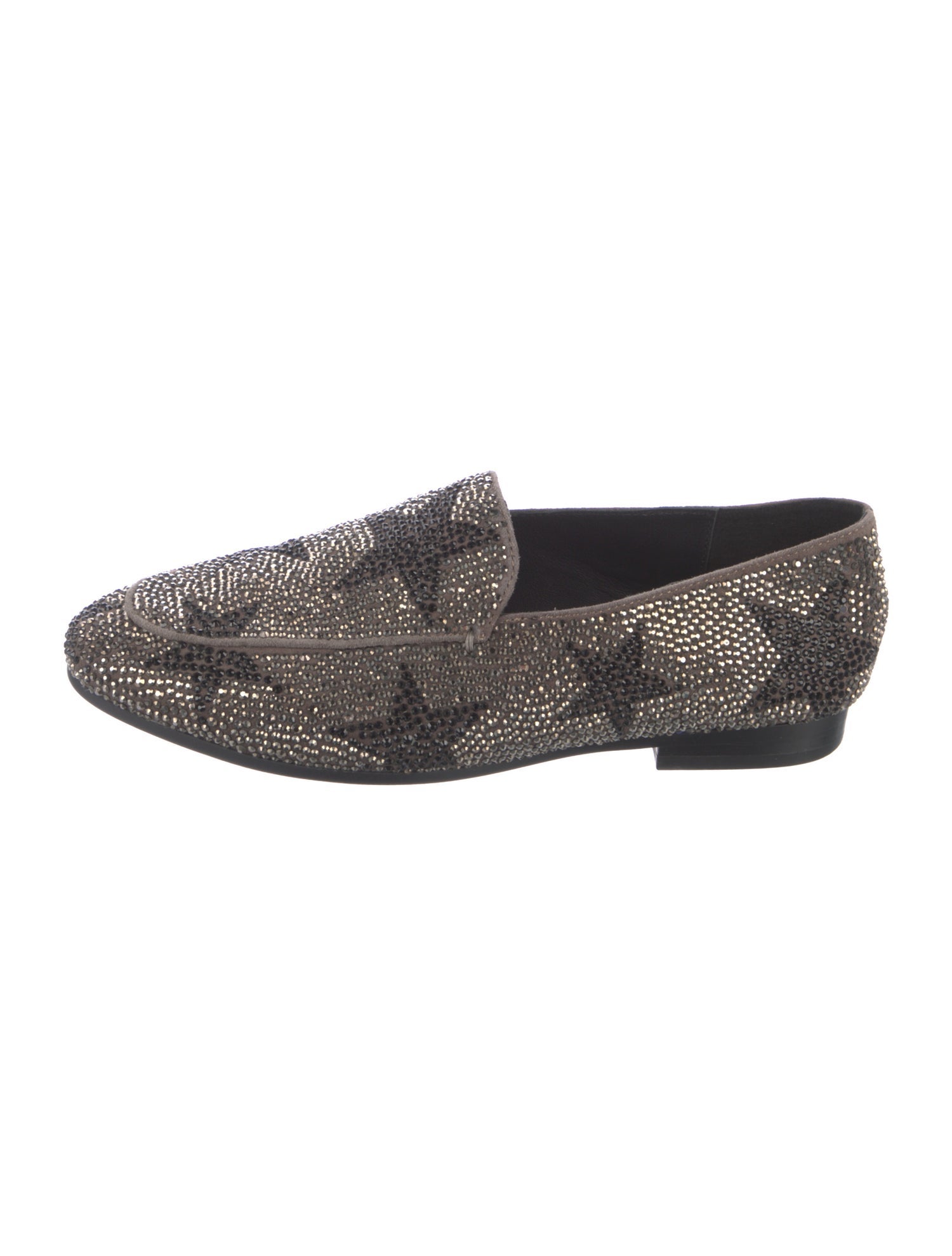 Lola Cruz Crystal Crystal Embellishments Loafers