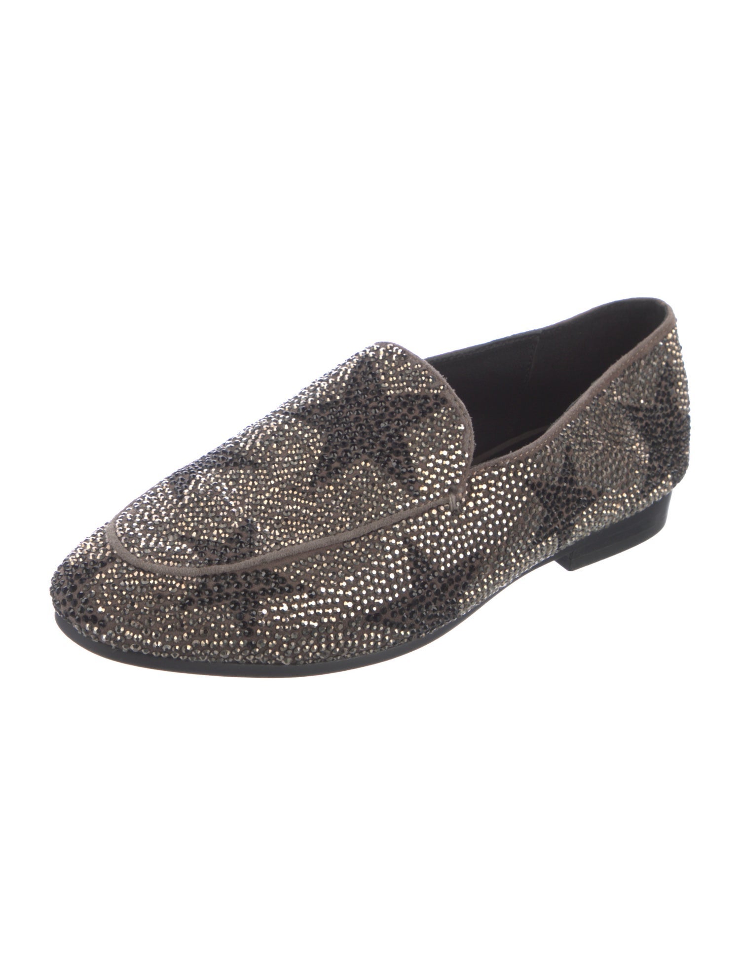 Lola Cruz Crystal Crystal Embellishments Loafers