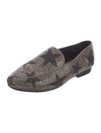 Lola Cruz Crystal Crystal Embellishments Loafers