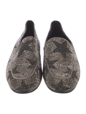 Lola Cruz Crystal Crystal Embellishments Loafers