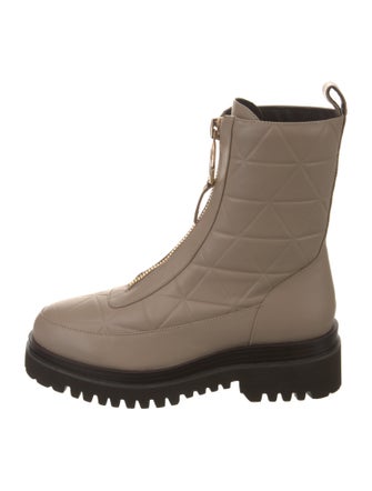 Lola Cruz Leather Combat Boots