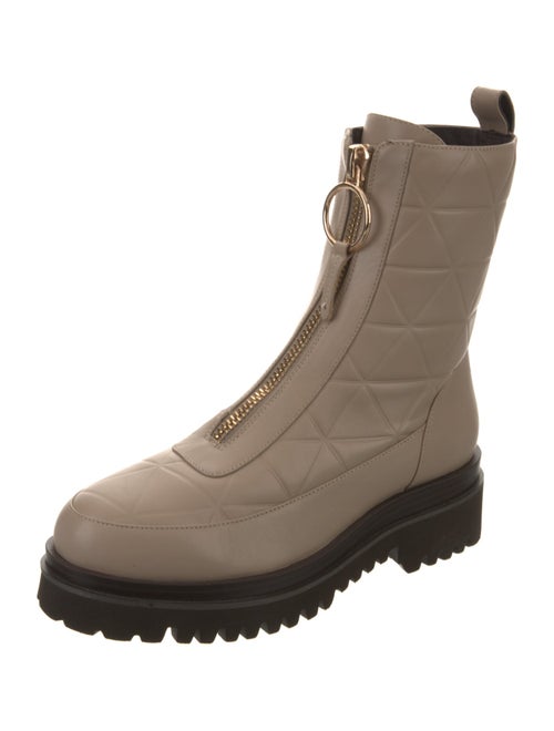 Lola Cruz Leather Combat Boots