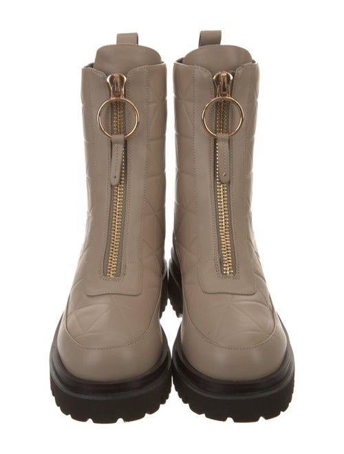 Lola Cruz Leather Combat Boots