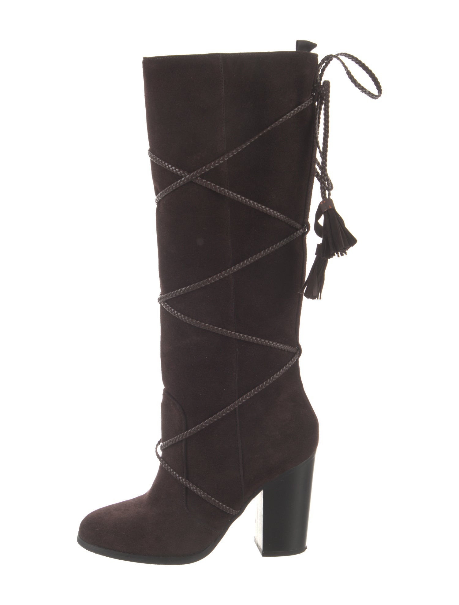 Lola Cruz Suede Lace-Up Boots