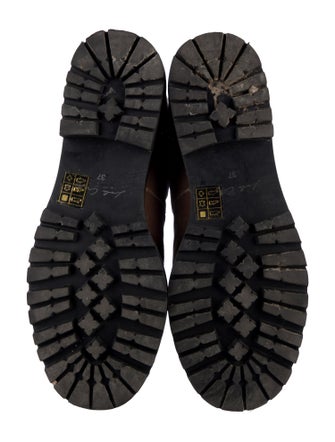 Lola Cruz Velvet Combat Boots