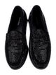 Lola Cruz Leather Crystal Embellishments Loafers