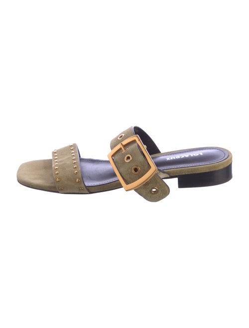 Lola Cruz Leather Slides