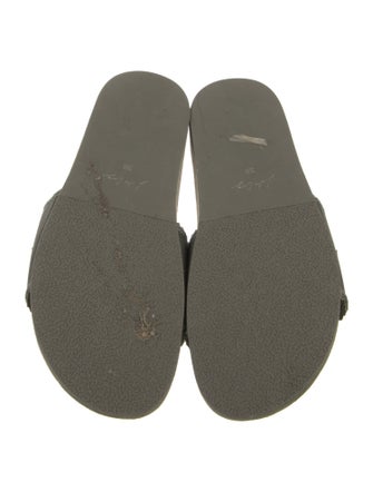 Lola Cruz Suede Crystal Embellishments Slides