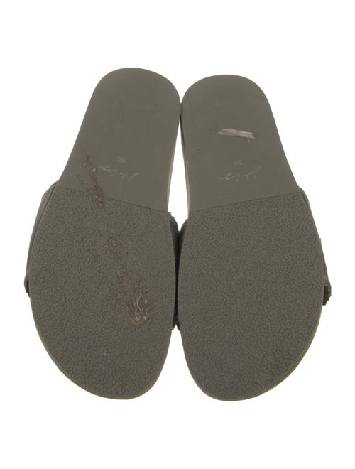 Lola Cruz Suede Crystal Embellishments Slides