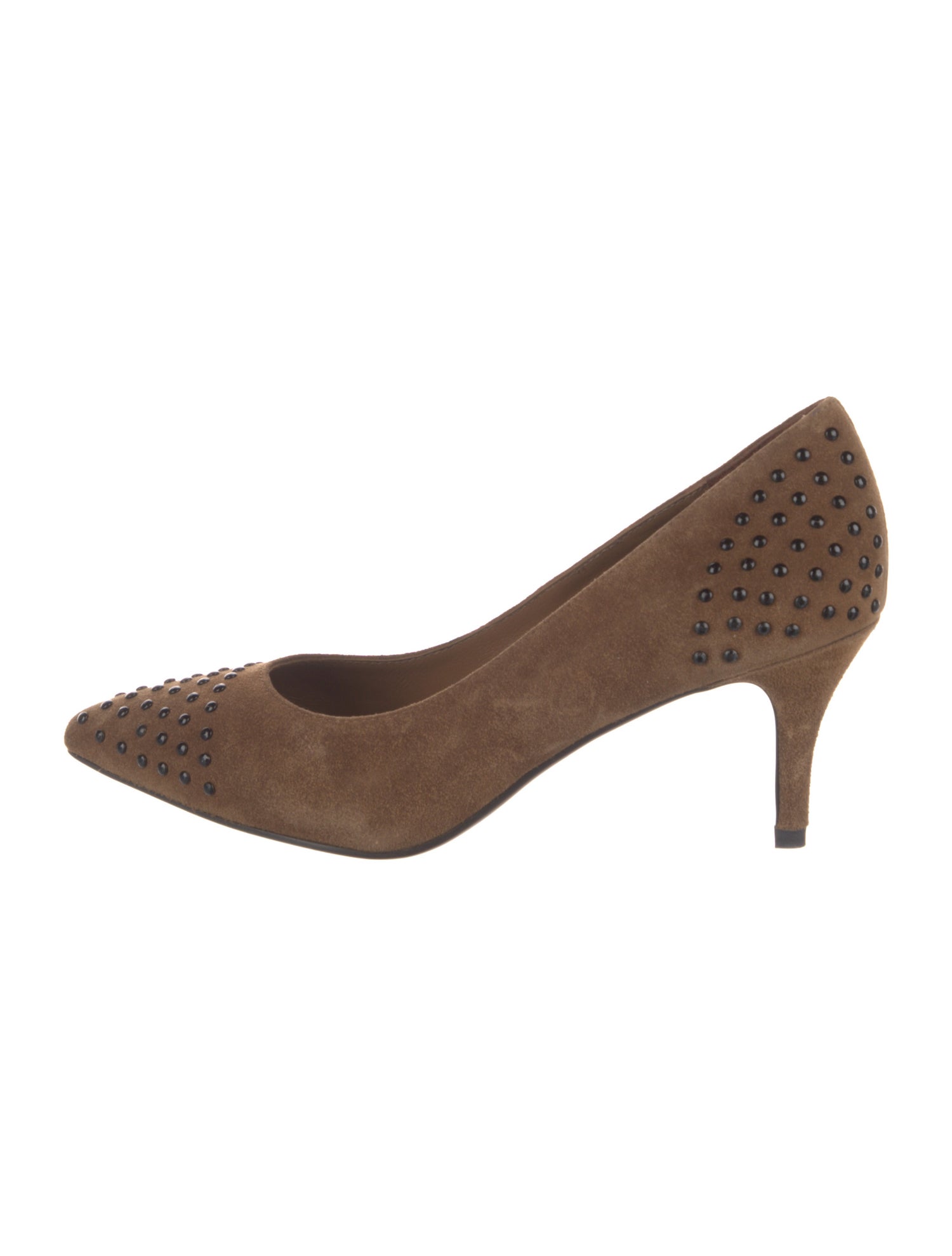 Lola Cruz Suede Studded Accents Pumps