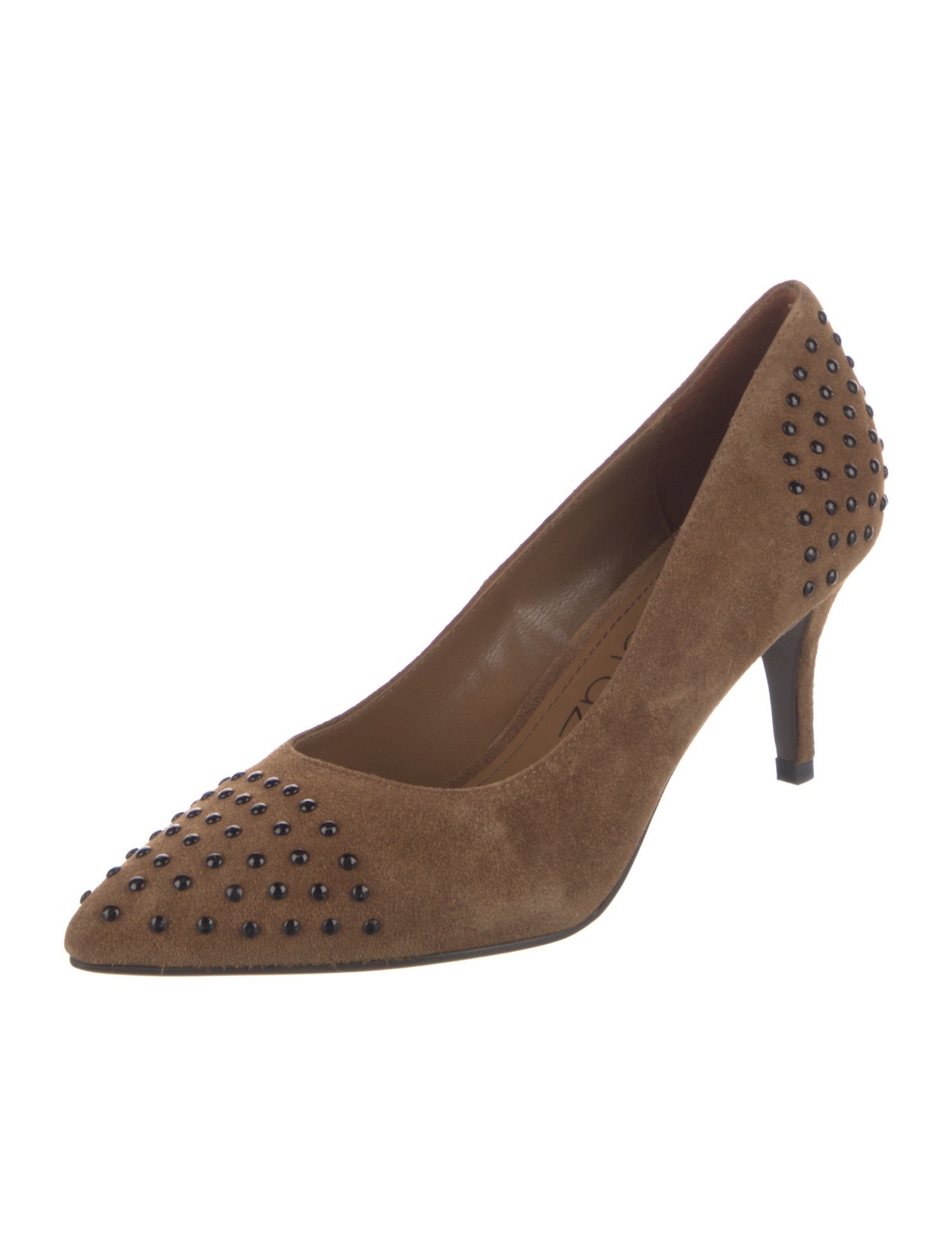 Lola Cruz Suede Studded Accents Pumps