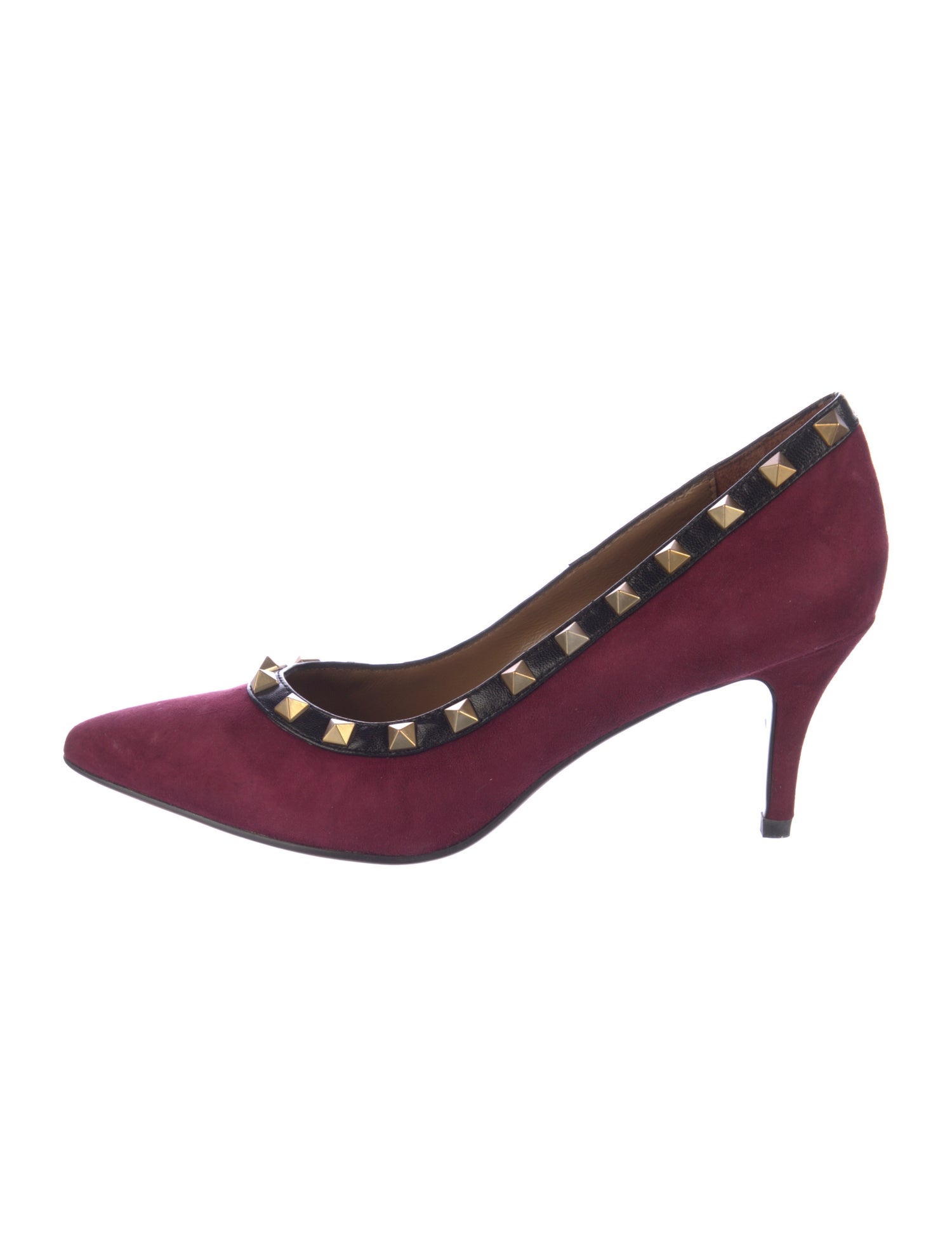 Lola Cruz Suede Studded Accents Pumps