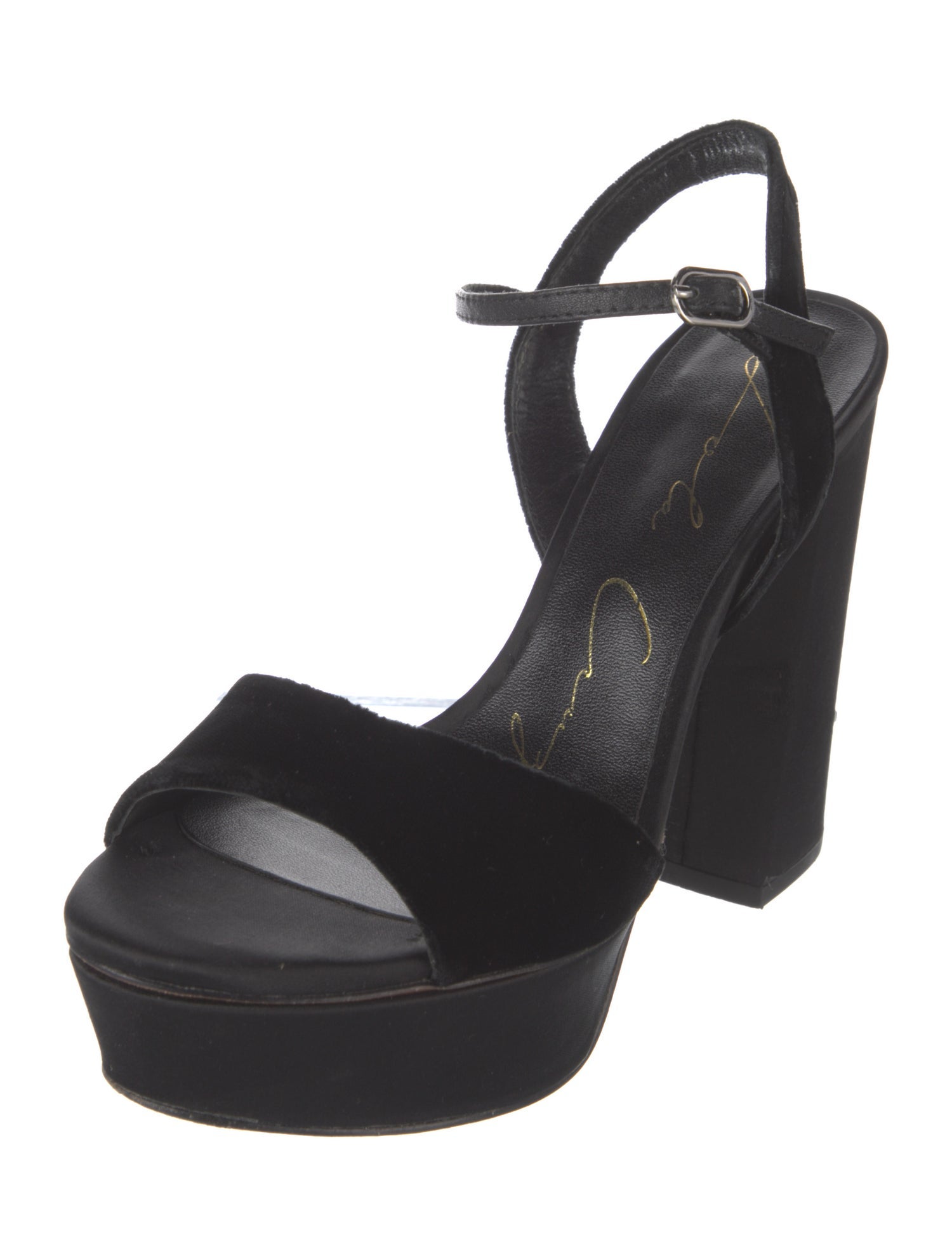 Lola Cruz Velvet Slingback Pumps