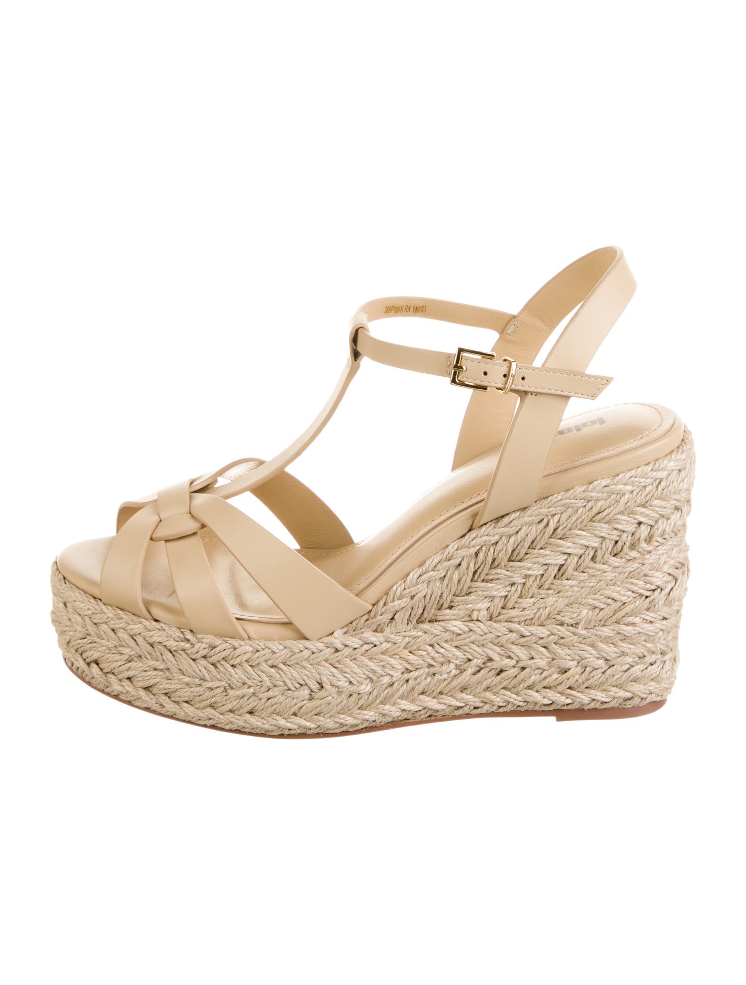 Lola Cruz Leather Espadrilles