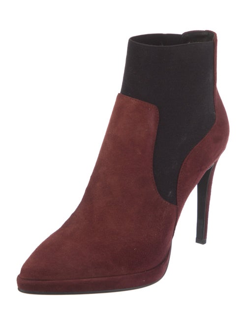 Lola Cruz Suede Colorblock Pattern Sock Boots