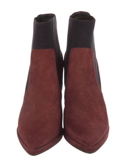 Lola Cruz Suede Colorblock Pattern Sock Boots