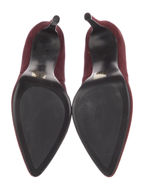 Lola Cruz Suede Colorblock Pattern Sock Boots