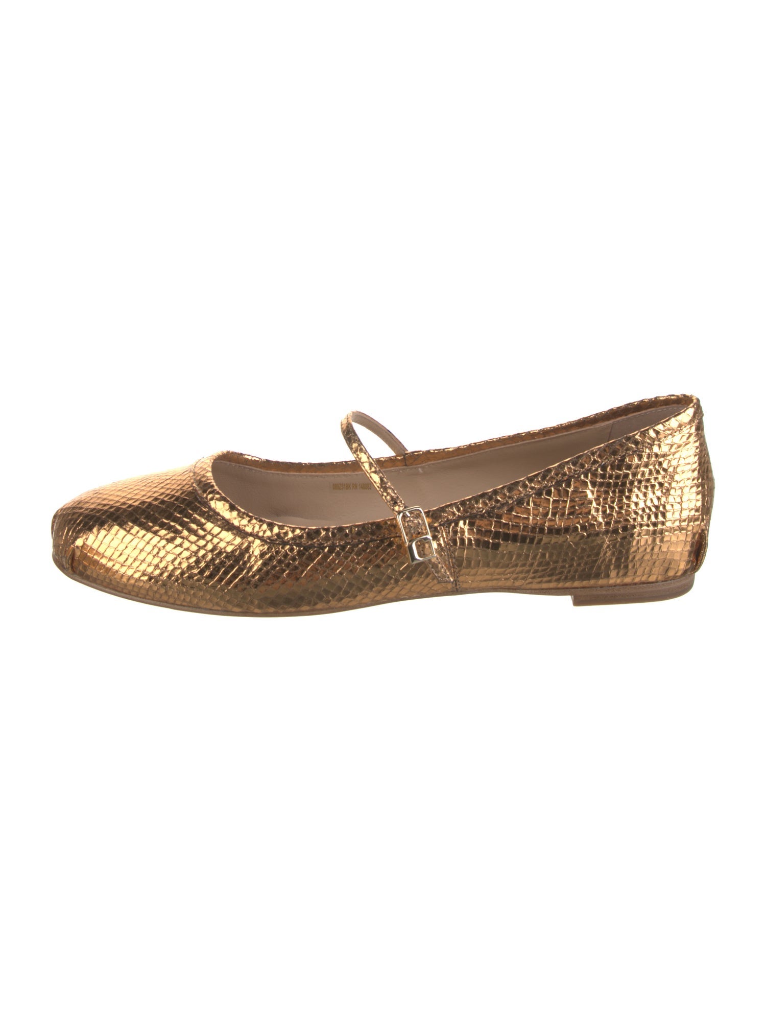 Lola Cruz Leather Mary Jane Flats