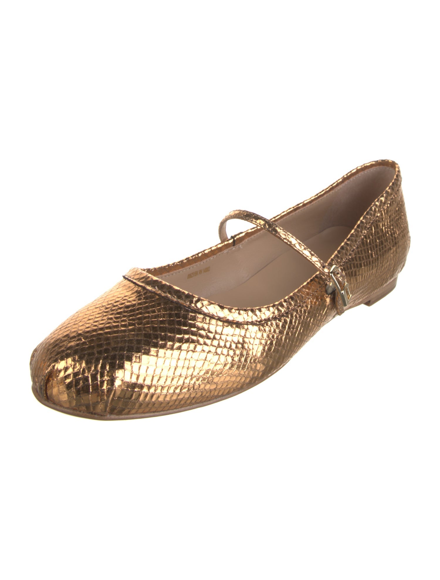 Lola Cruz Leather Mary Jane Flats