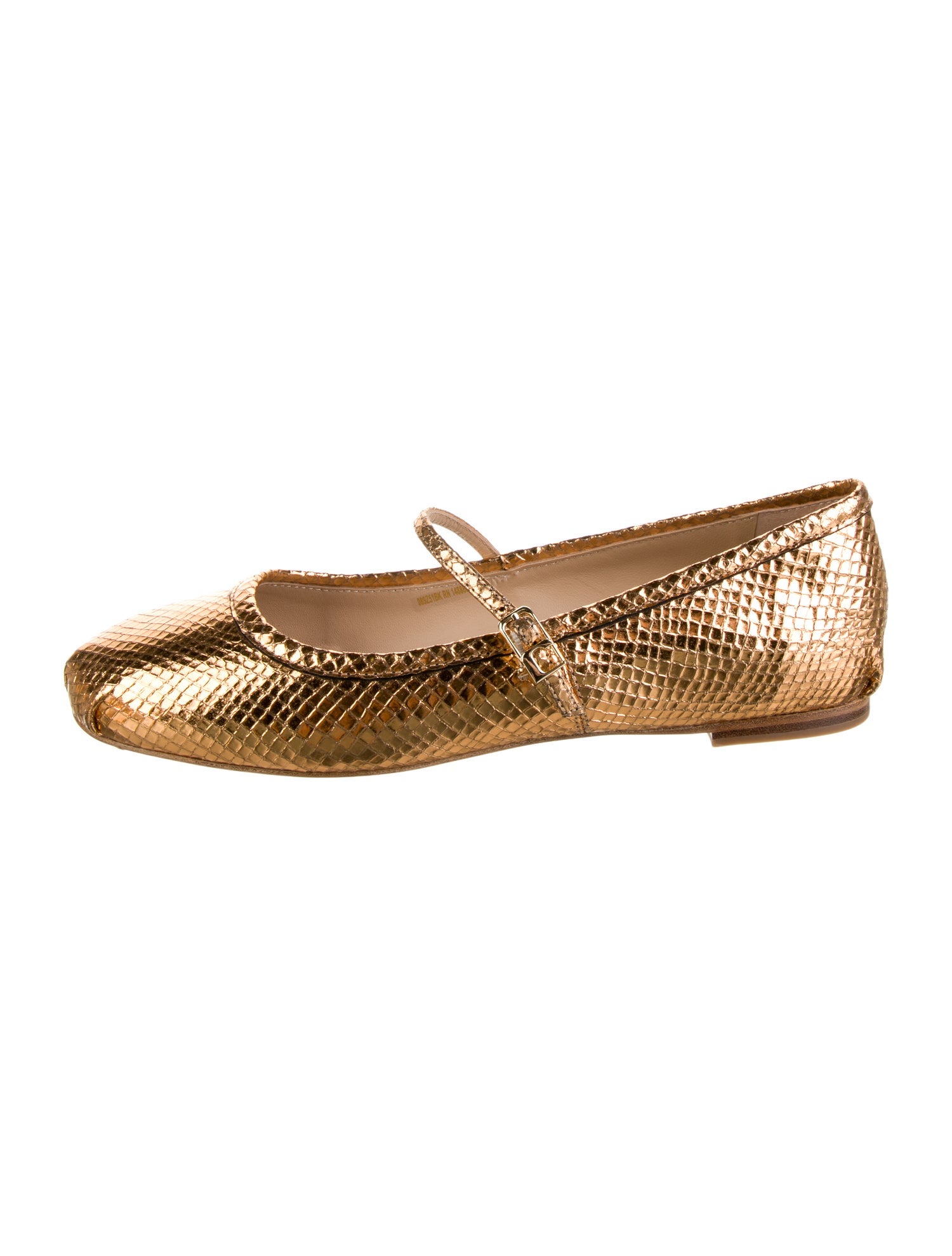 Lola Cruz Snakeskin Mary Jane Flats w/ Tags