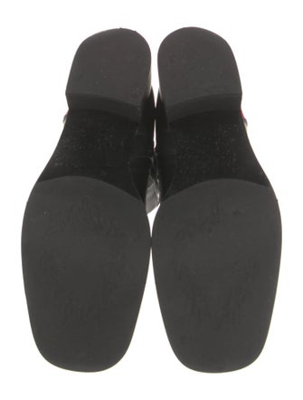 Lola Cruz Leather Striped Chelsea Boots