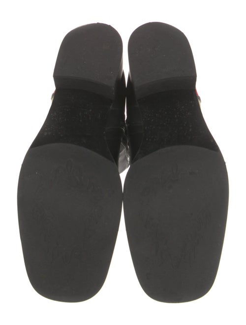 Lola Cruz Leather Striped Chelsea Boots