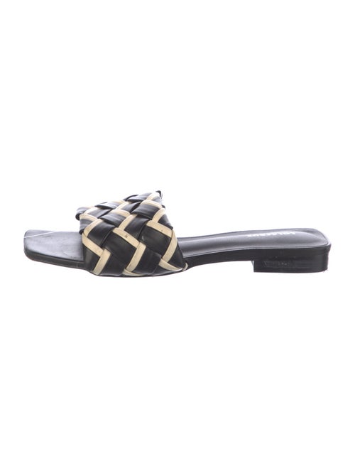 Lola Cruz Leather Patterned Slides
