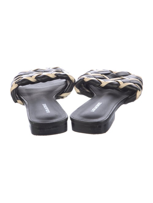 Lola Cruz Leather Patterned Slides