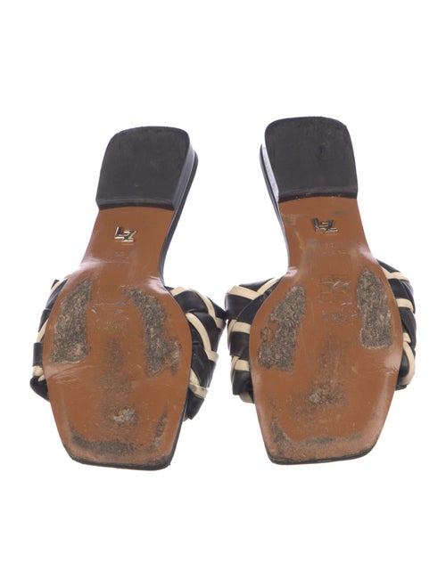 Lola Cruz Leather Patterned Slides