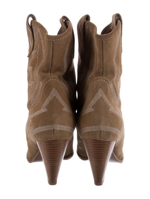 Lola Cruz Suede Printed Western Boots