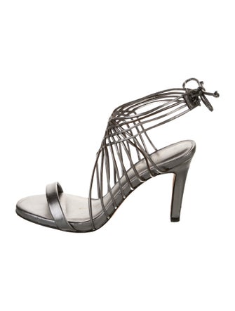 Lola Cruz Leather Slingback Sandals