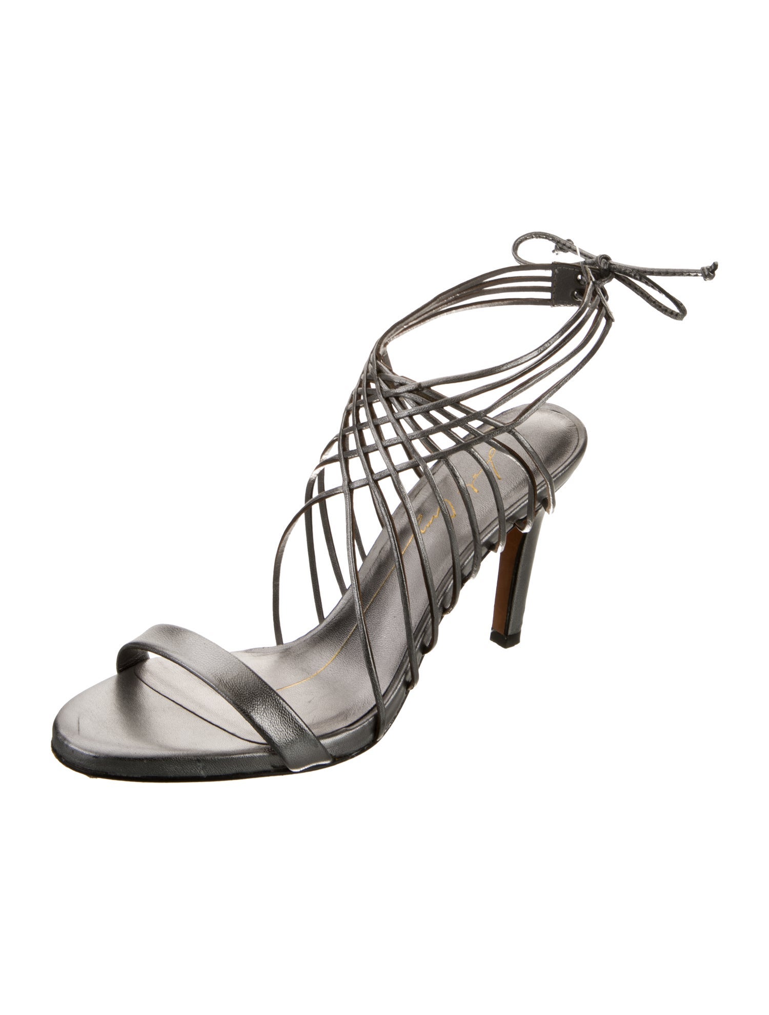 Lola Cruz Leather Slingback Sandals