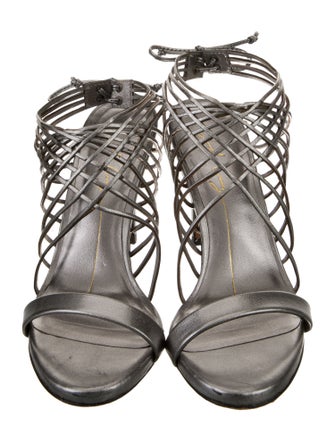 Lola Cruz Leather Slingback Sandals