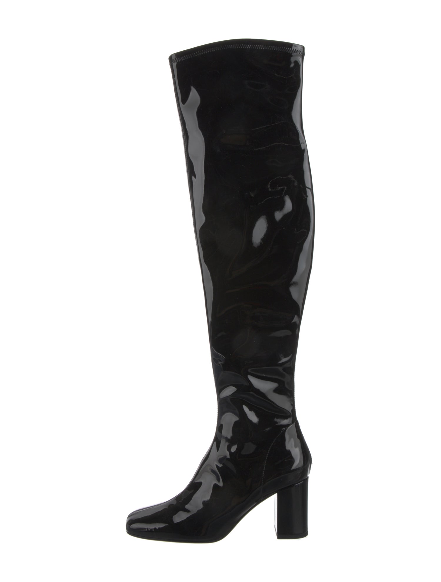 Lola Cruz Patent Leather Boots