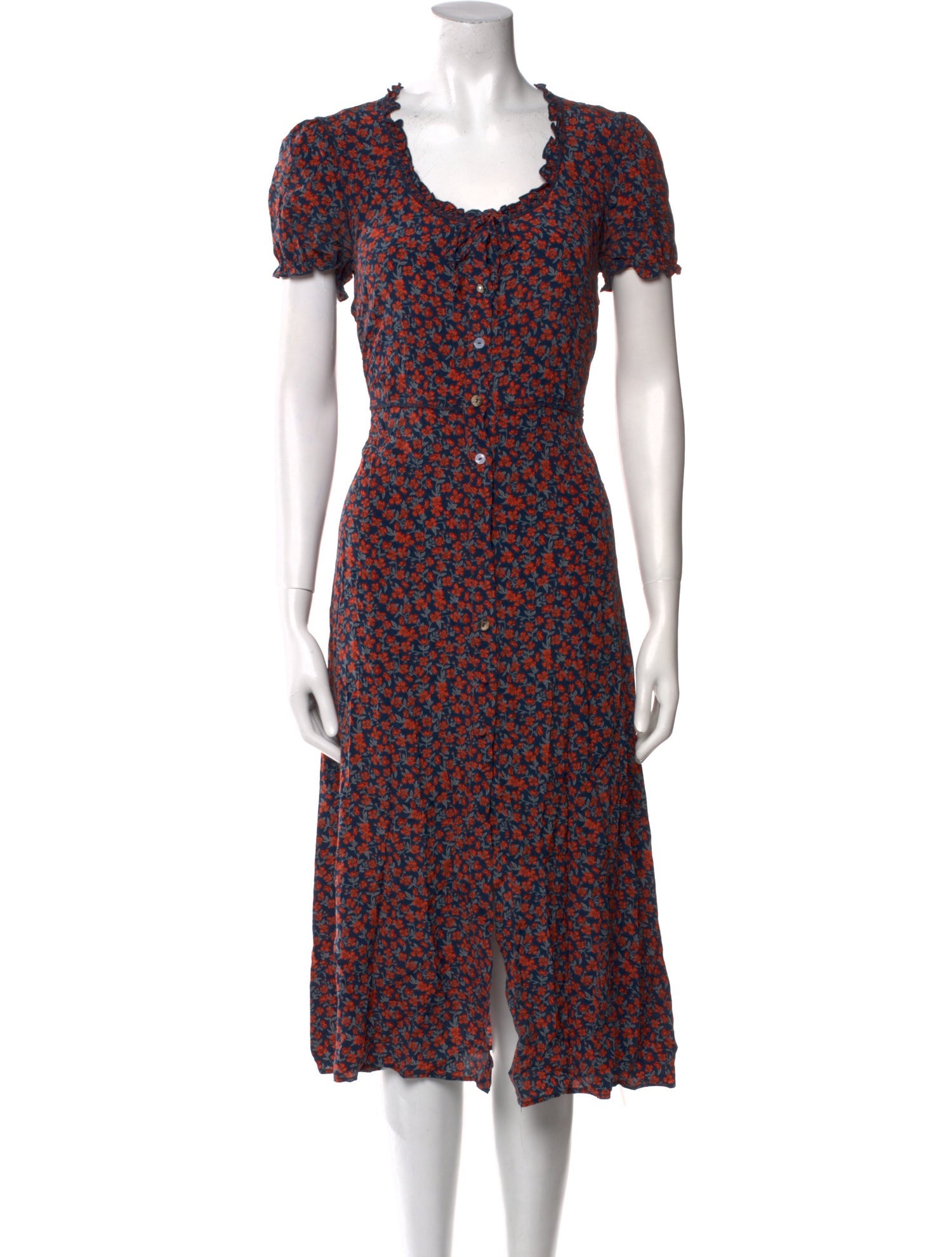 Liberty of London x R13 Silk Midi Length Dress