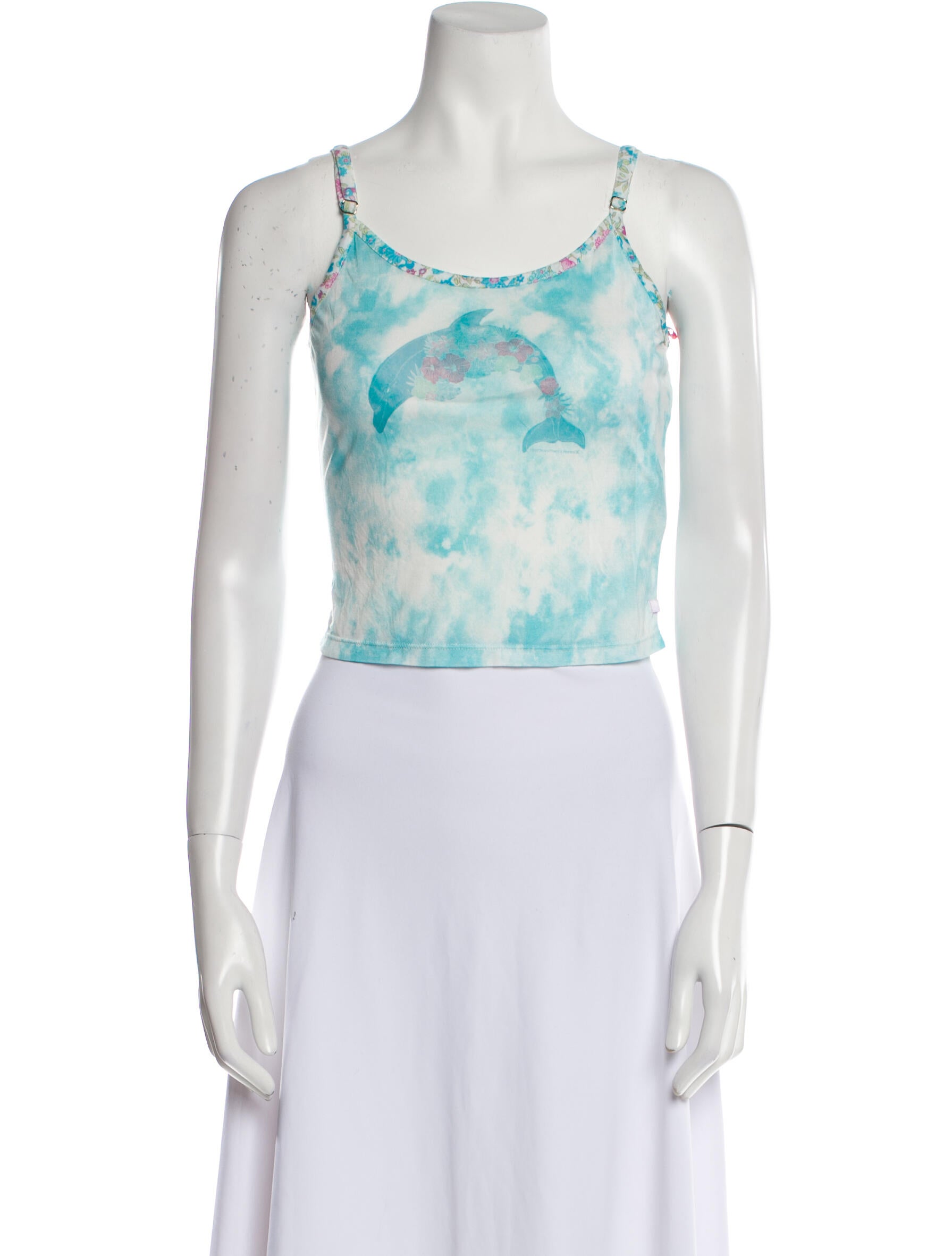 Loveshackfancy X Hurley Floral Print Scoop Neck Crop Top w/ Tags