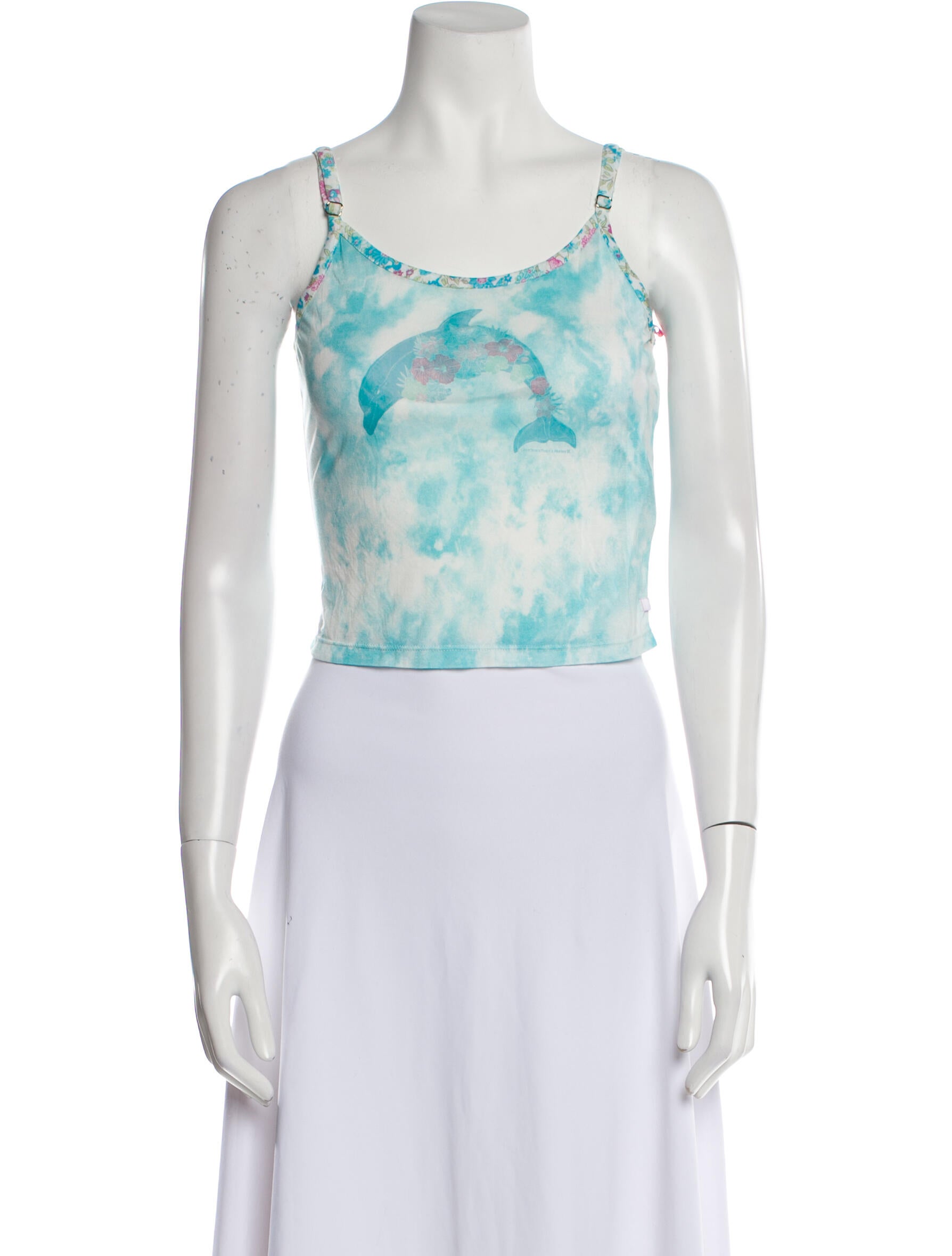 Loveshackfancy X Hurley Floral Print Scoop Neck Crop Top w/ Tags