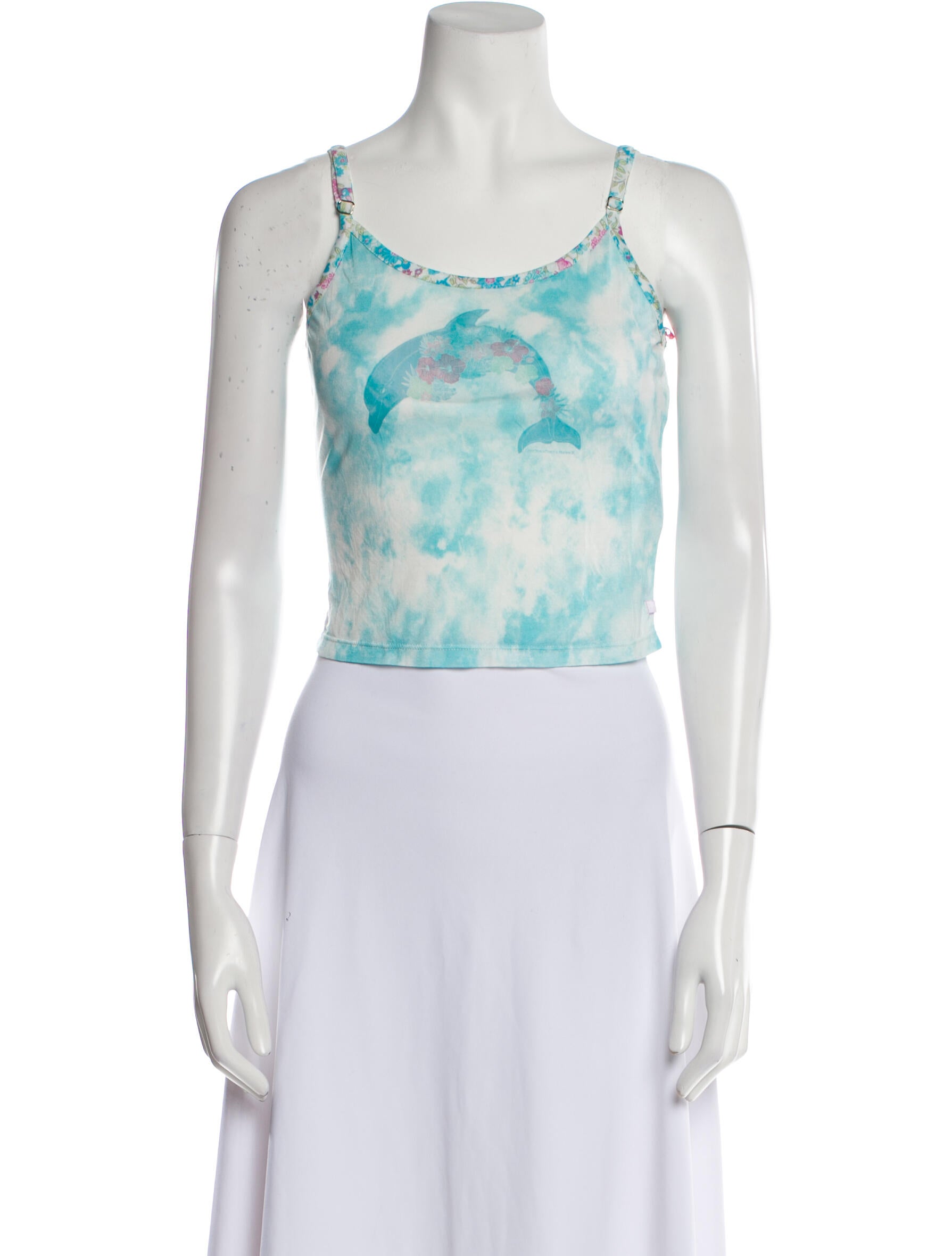 Loveshackfancy X Hurley Floral Print Scoop Neck Crop Top w/ Tags