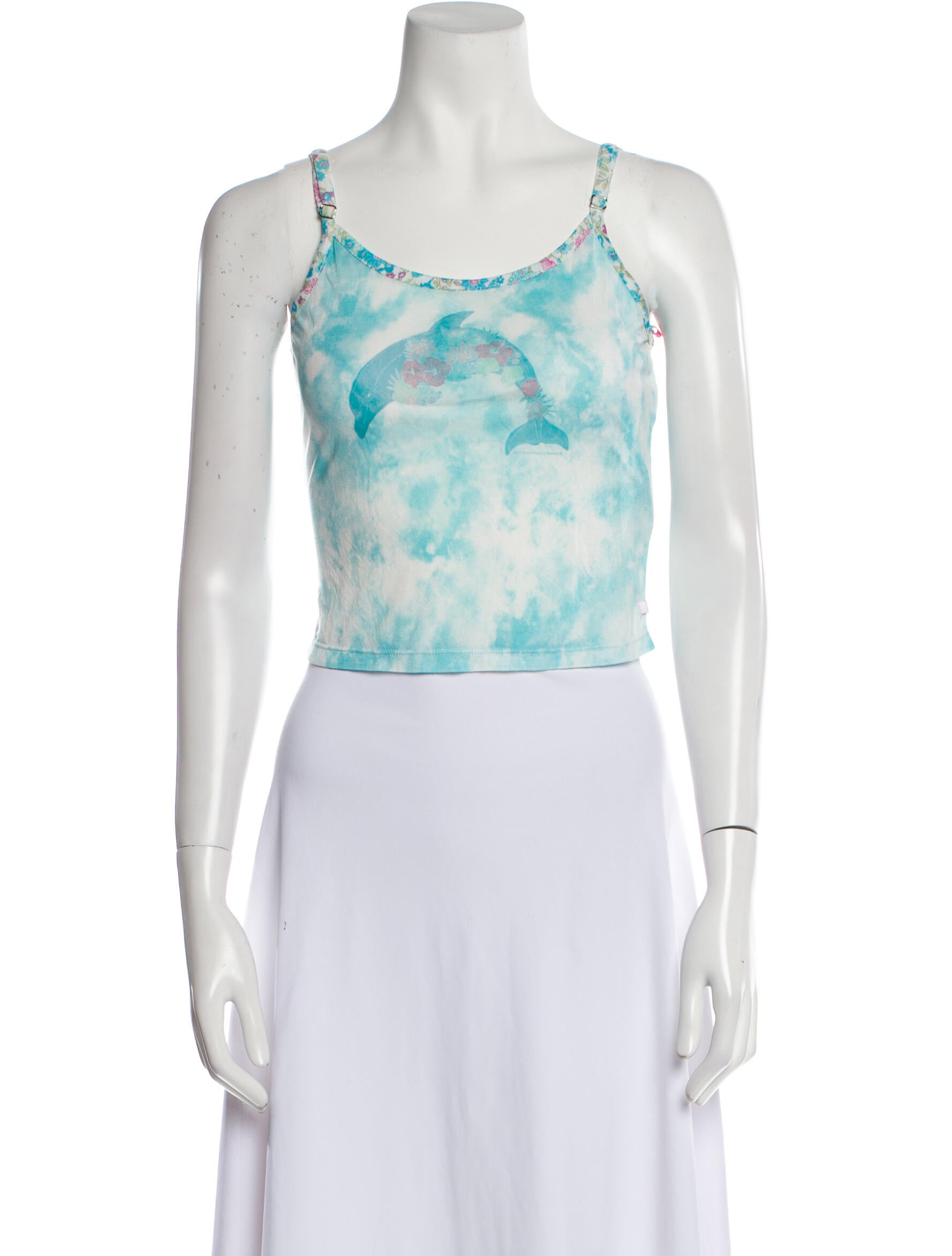 Loveshackfancy X Hurley Floral Print Scoop Neck Crop Top w/ Tags