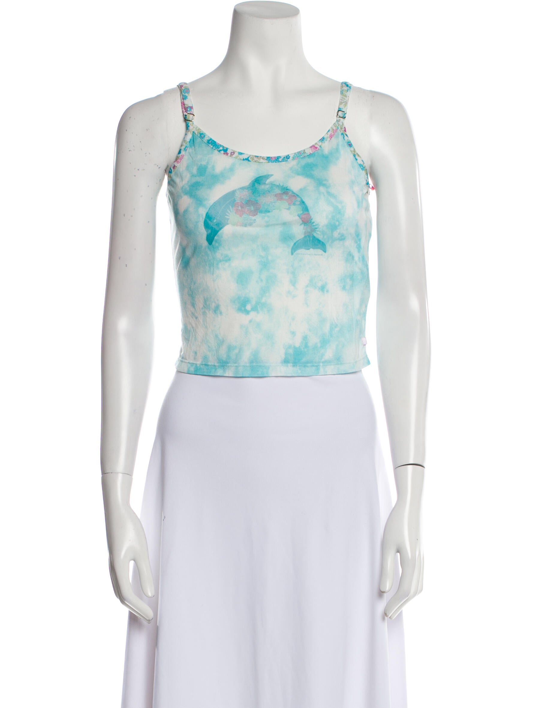 Loveshackfancy X Hurley Floral Print Scoop Neck Crop Top w/ Tags