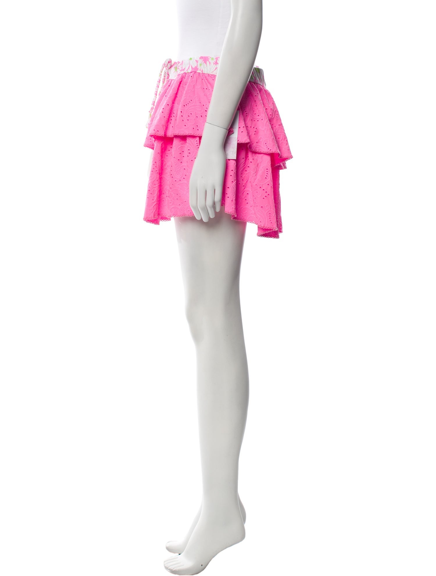 Loveshackfancy X Hurley Raw-Edge Trim Mini Skirt w/ Tags