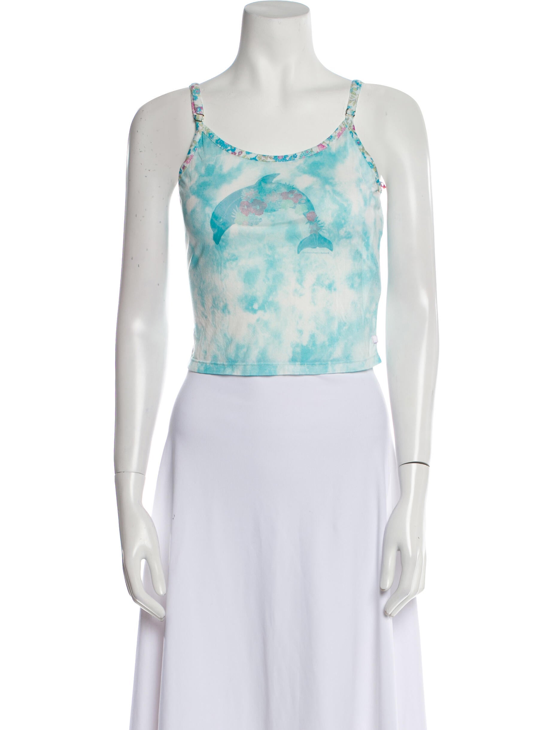 Loveshackfancy X Hurley Printed Scoop Neck Crop Top w/ Tags