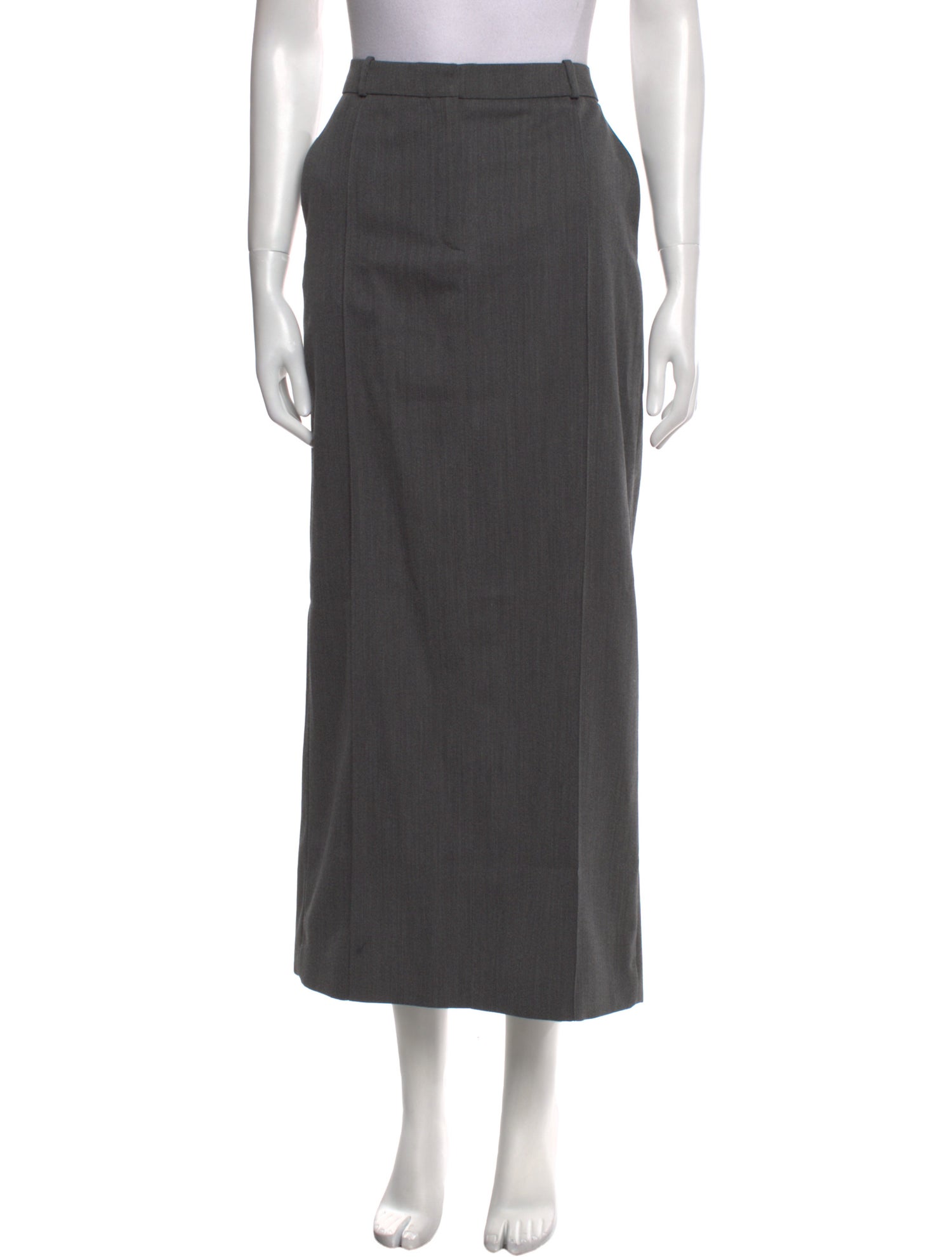 LouLou de Saison Virgin Wool Midi Length Skirt