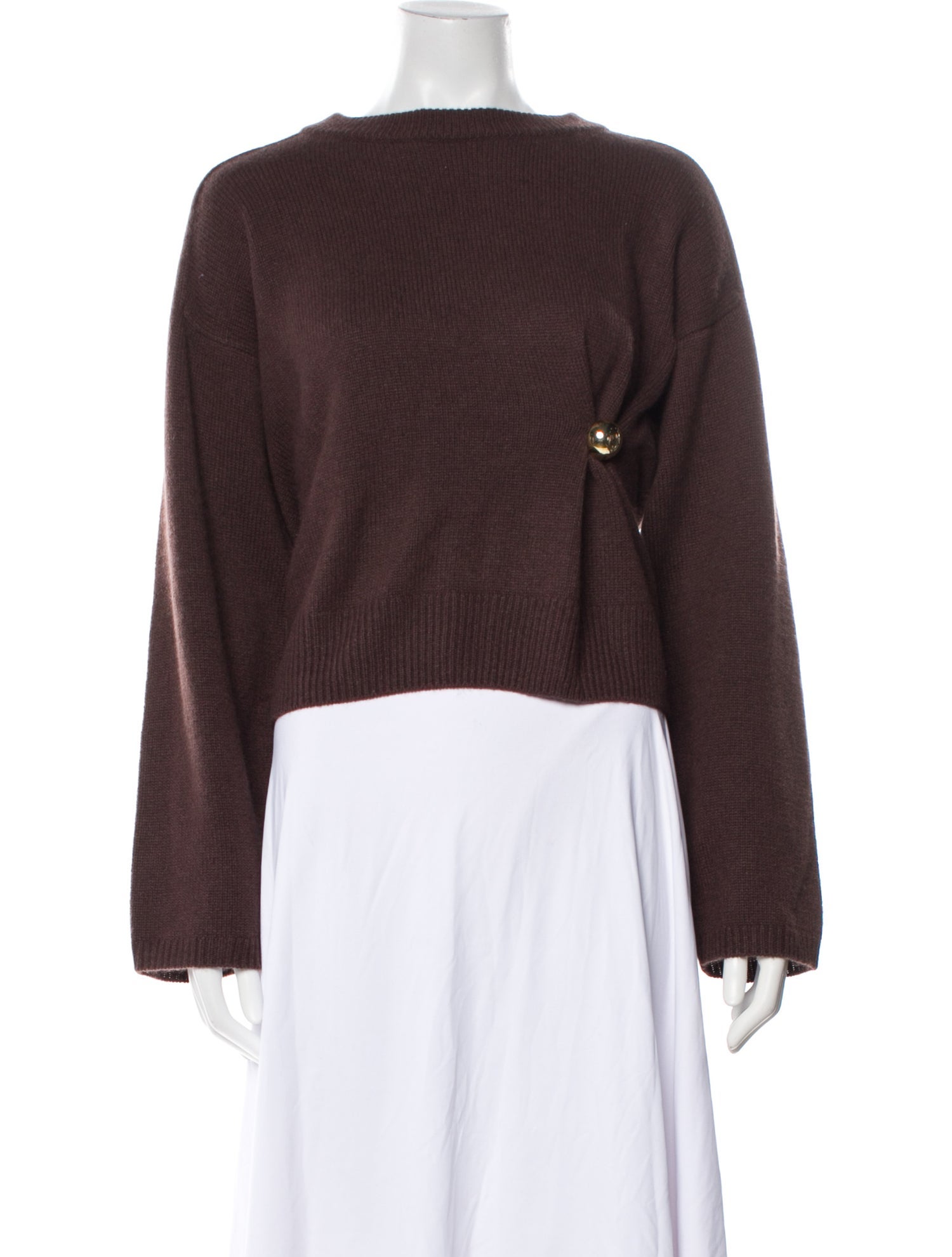 LouLou de Saison Cashmere Bateau Neckline Sweater