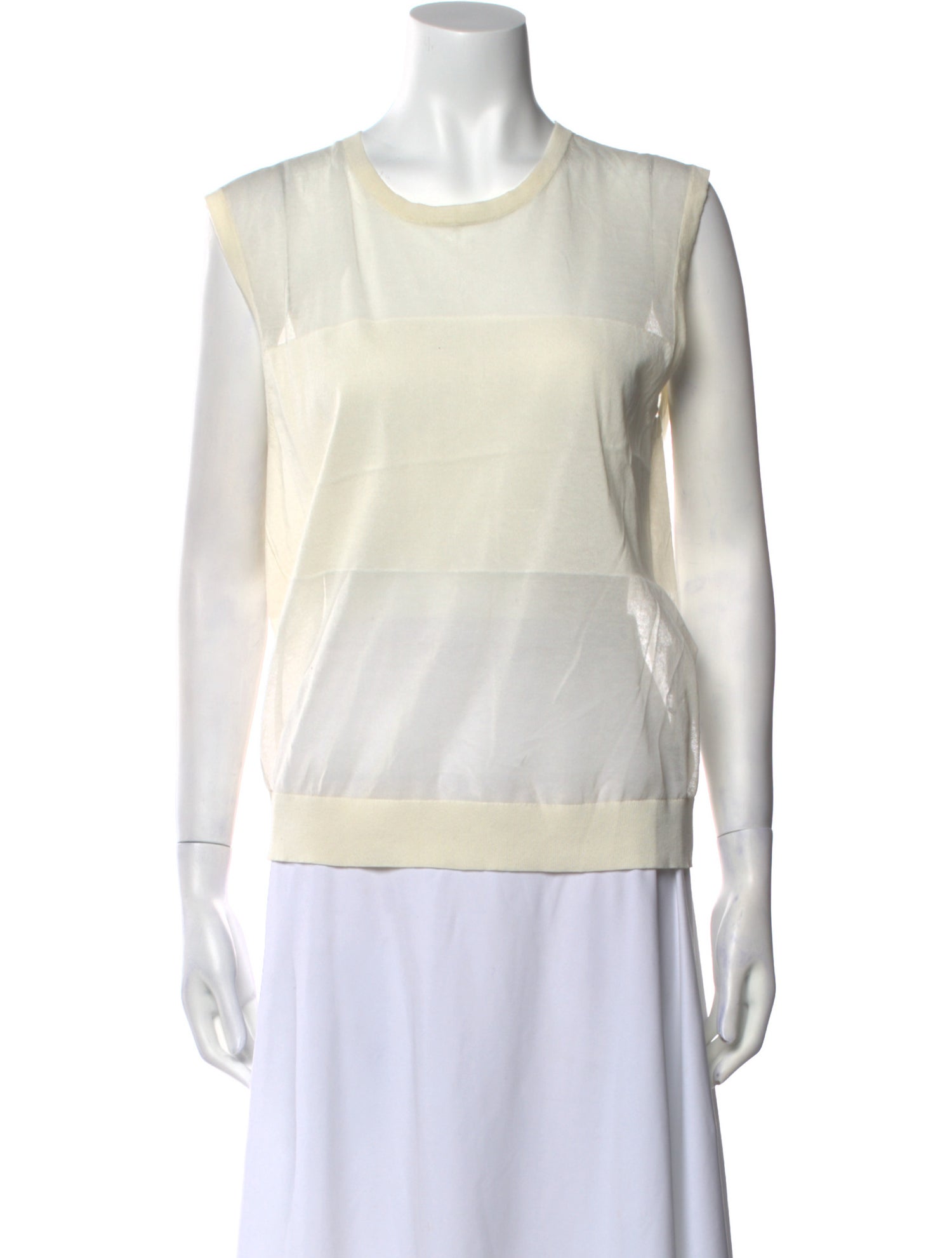 LouLou de Saison Crew Neck Sleeveless Top