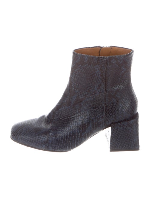 LOQ Snakeskin Boots Blue