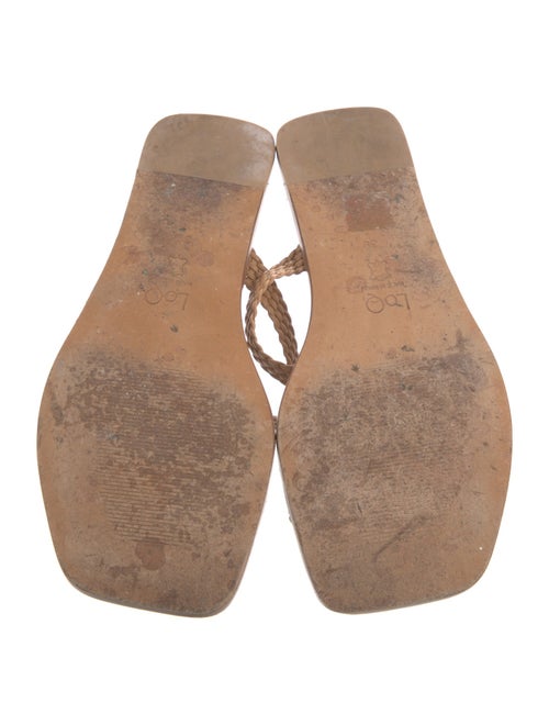 LOQ Leather Braided Accents Slides