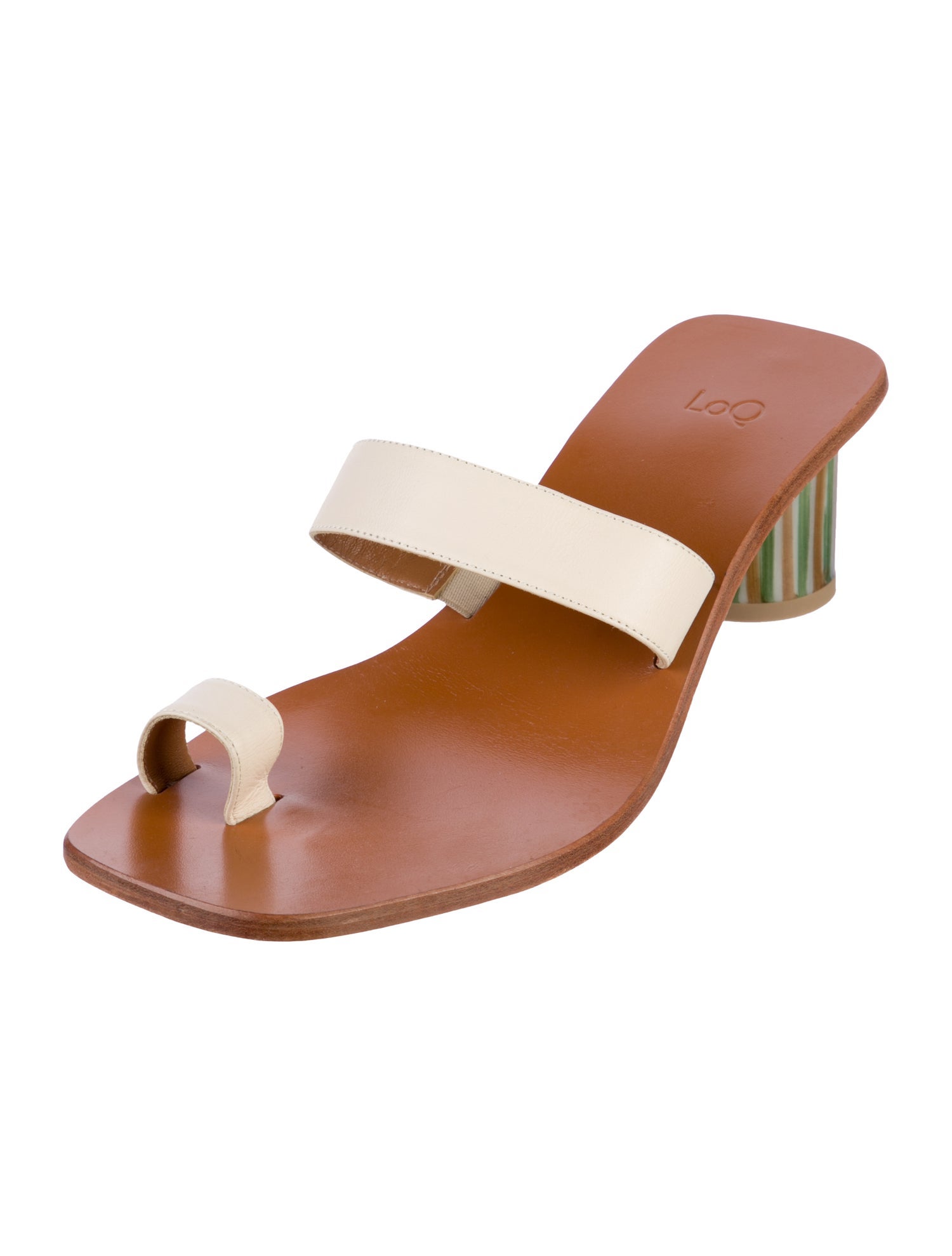 LOQ Leather Slides