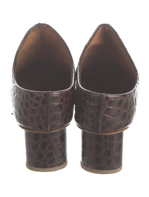 LOQ Embossed Leather Printed Mules